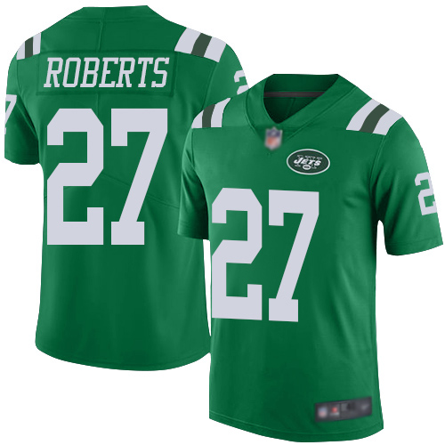 New York Jets Limited Green Youth Darryl Roberts Jersey NFL Football #27 Rush Vapor Untouchable->youth nfl jersey->Youth Jersey